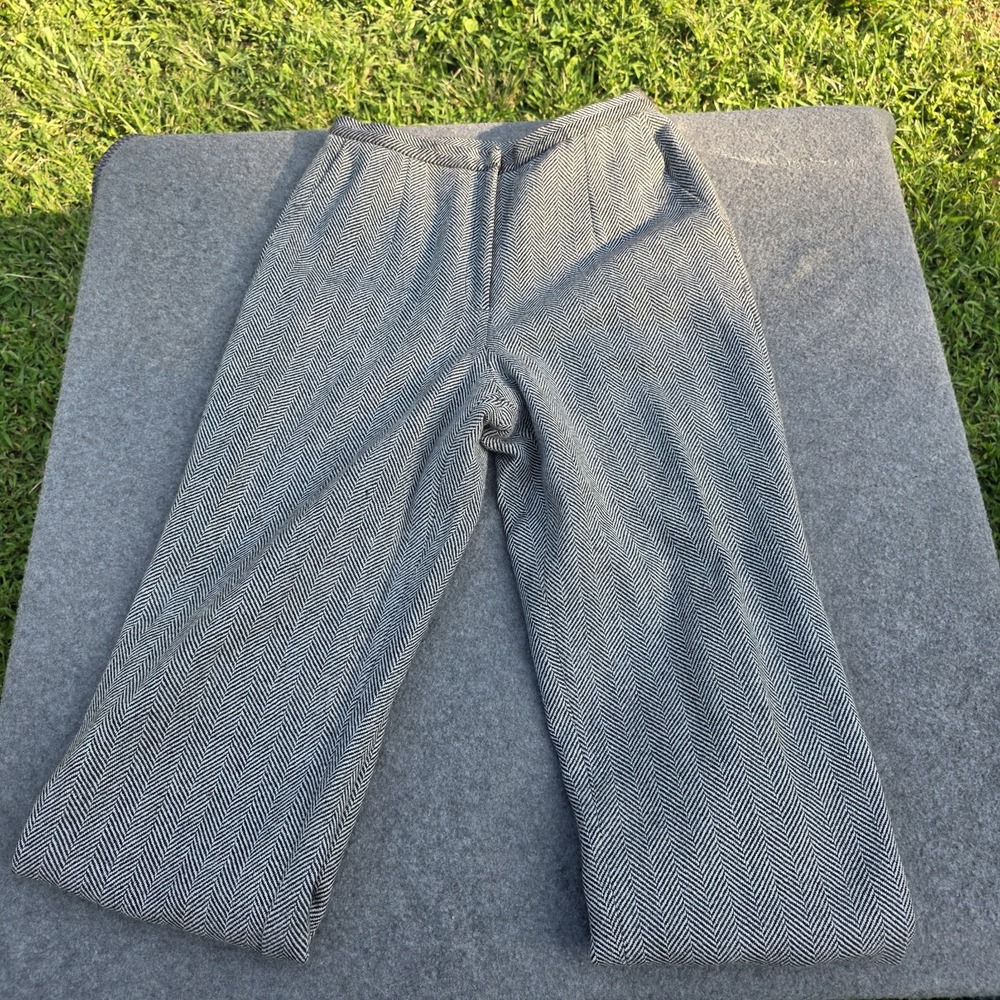 vintage Talbots 100% wool herringbone pants Size 10 A2